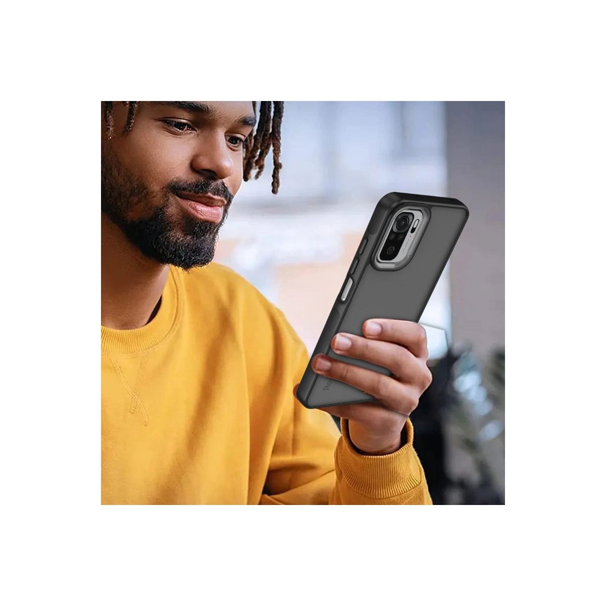 Xiaomi Redmi Note 10 Pro Kılıf Elegant Kapak - Siyah