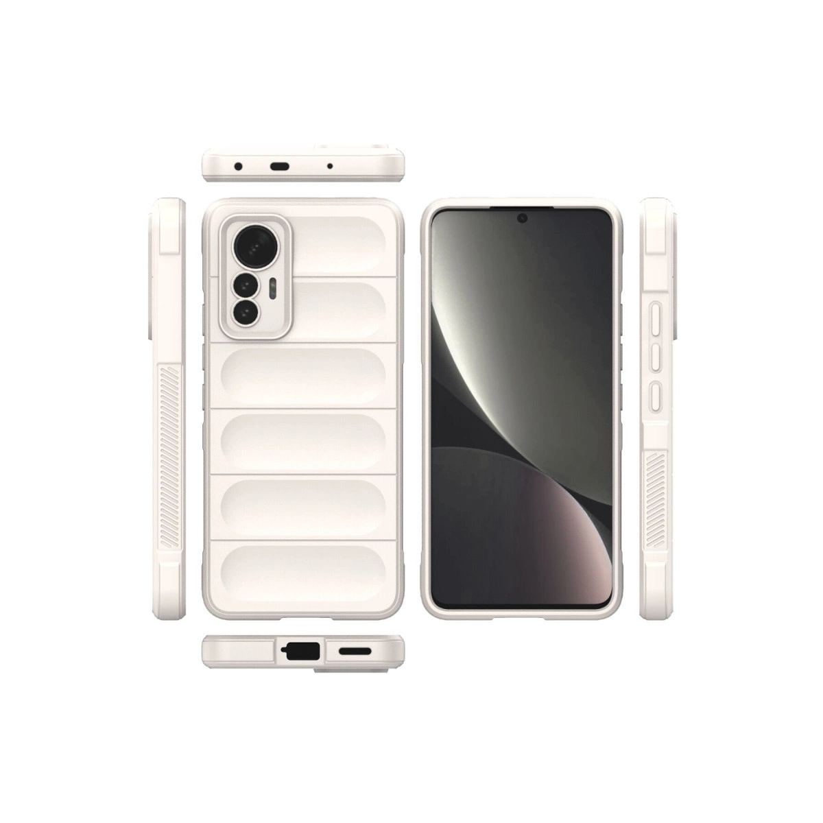 Xiaomi Mi 12 Lite Kılıf Optimum Silikon - Krem