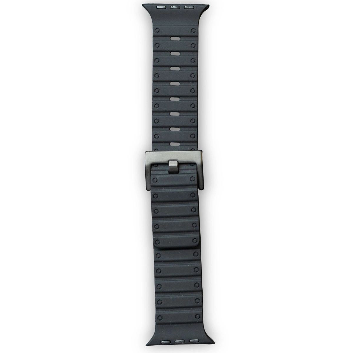 Apple Watch 42mm Magnus Mıknatıslı Silikon Kordon (saat Değildir) - Siyah