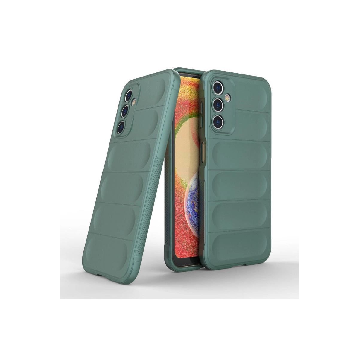 Samsung Galaxy A14 4g Kılıf Optimum Silikon - Koyu Yeşil