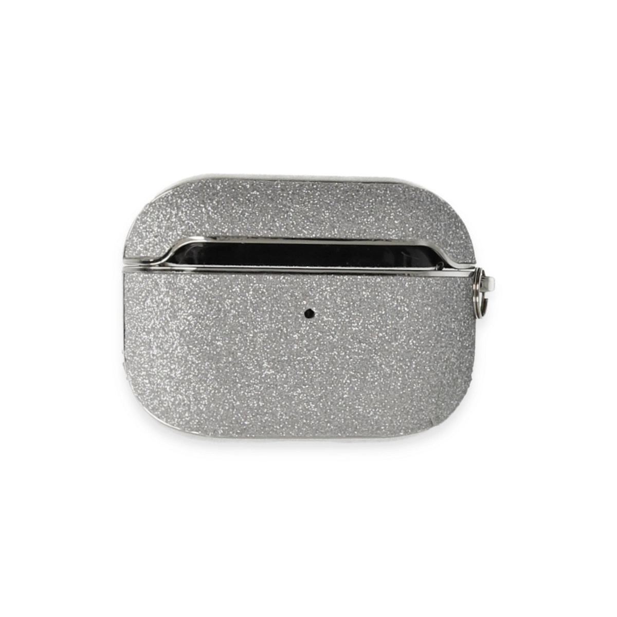 Apple Airpods 3 (3.nesil) Spell Simli Kılıf - Gümüş