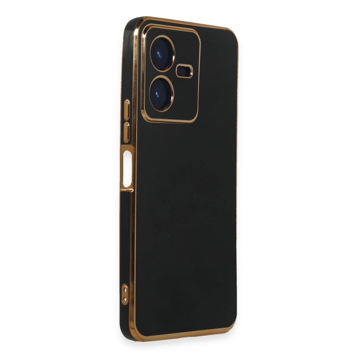 Vivo Y22 2022 Kılıf Volet Silikon - Siyah