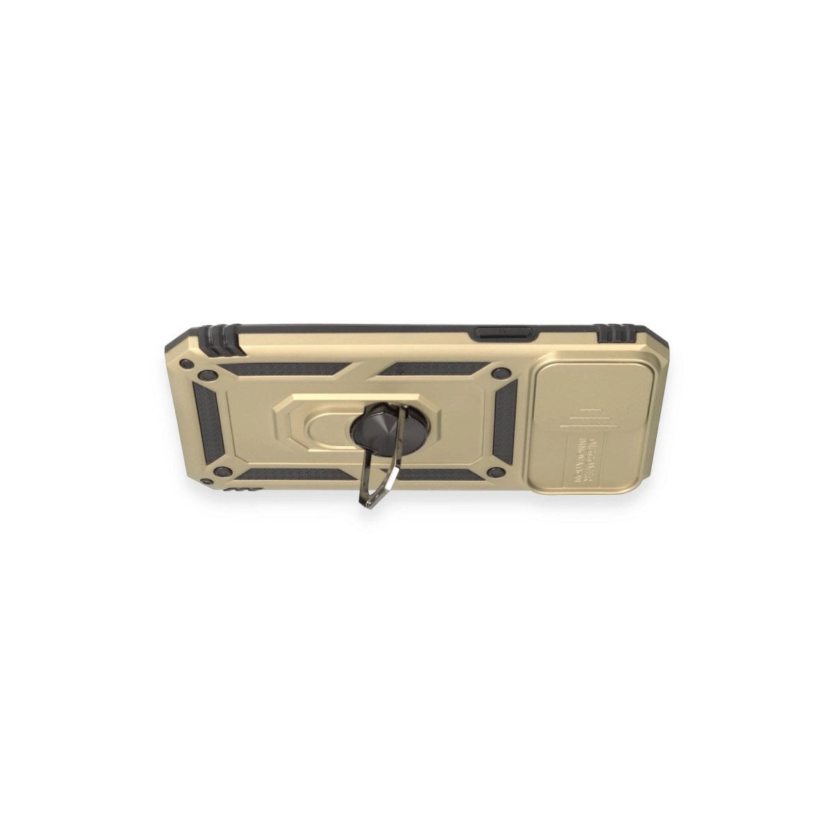 Apple İphone 12 Pro Max Kılıf Pars Lens Yüzüklü Silikon - Gold