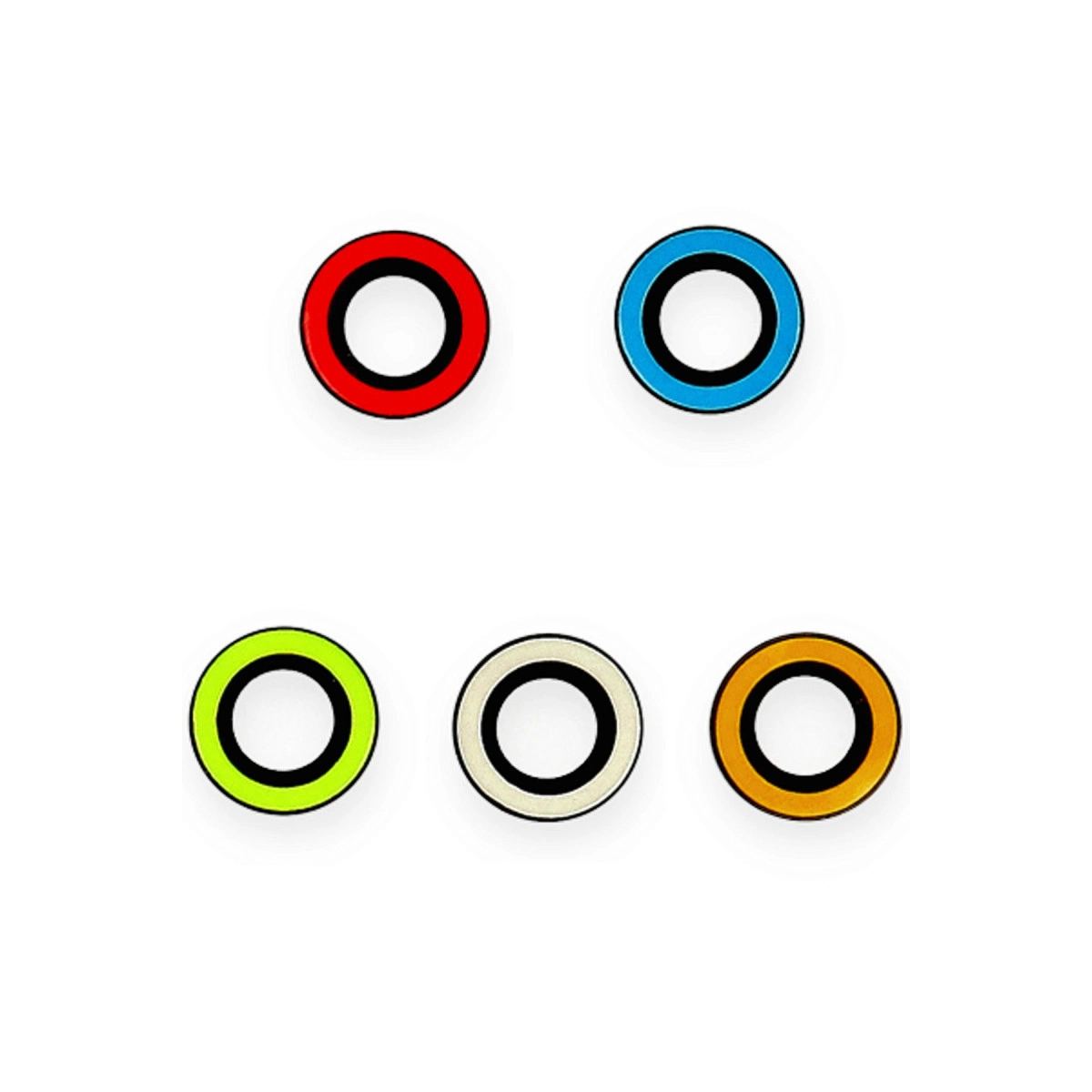 Apple İphone 11 Neon Fosforlu Kamera Lens - Mavi