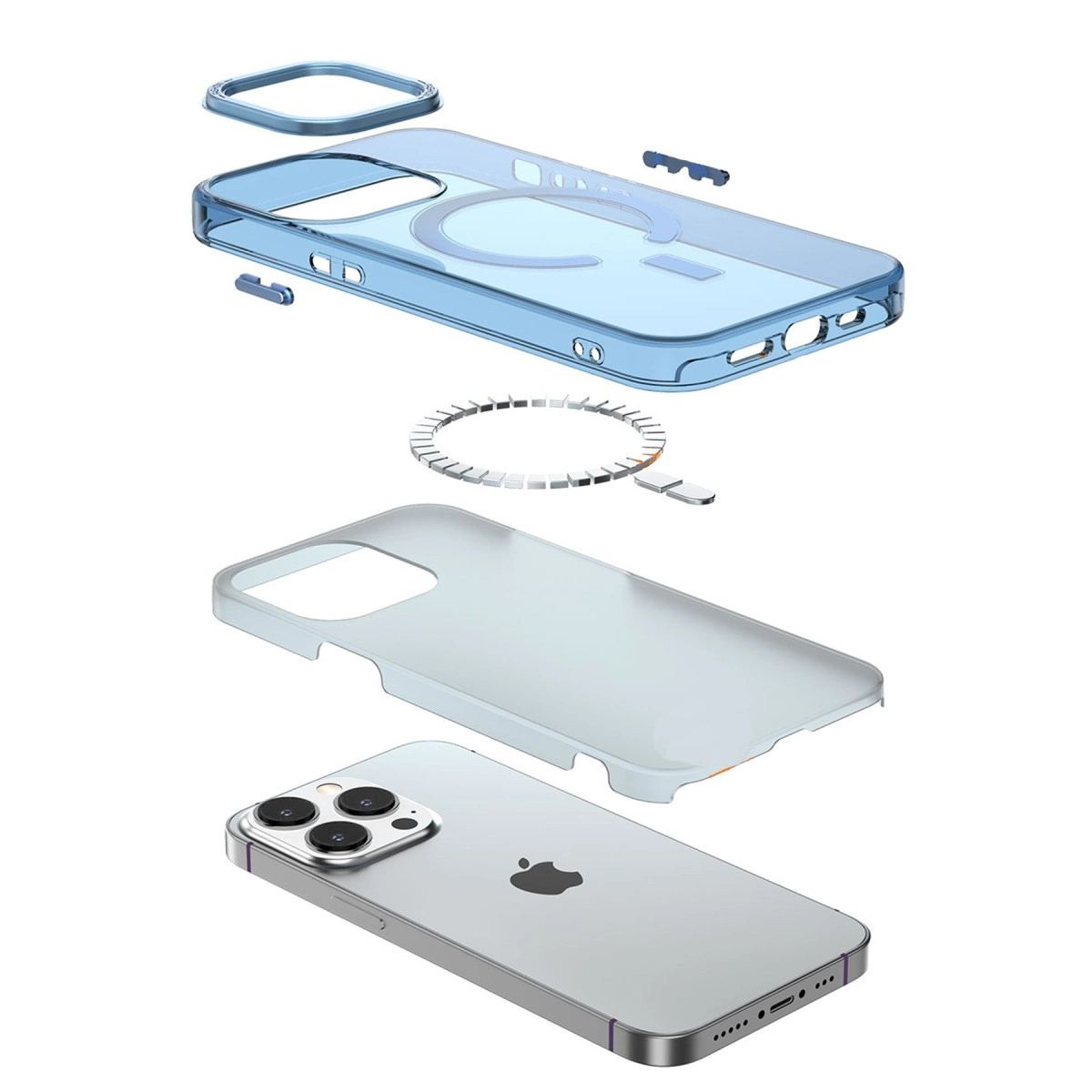 Apple İphone 14 Pro Kılıf Troy Magsafe Kapak - Sarı