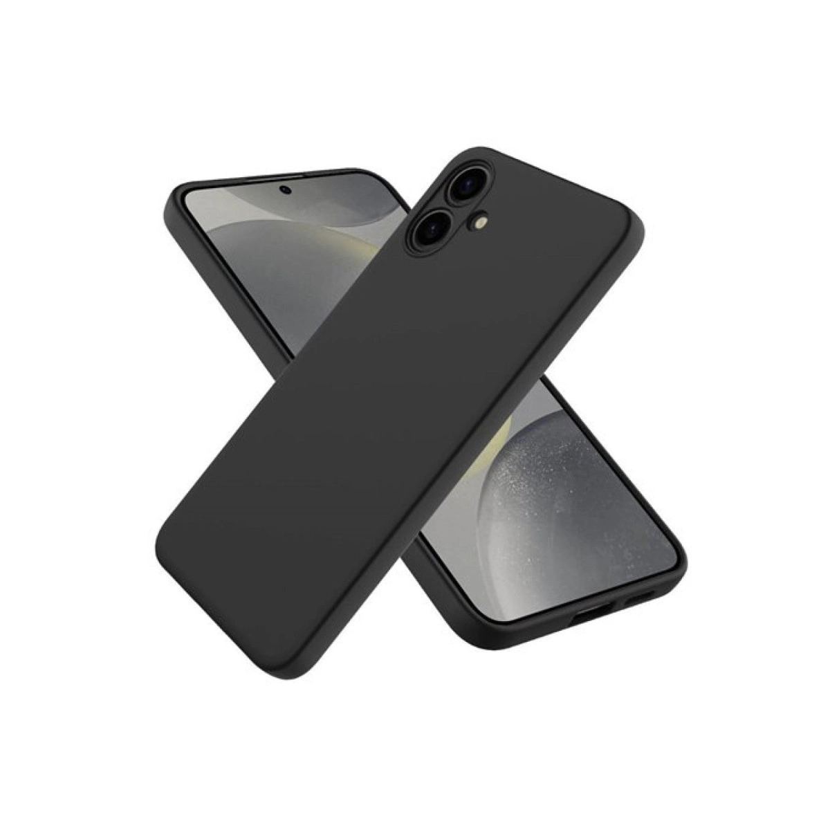 Samsung Galaxy A06 Kılıf First Silikon - Siyah