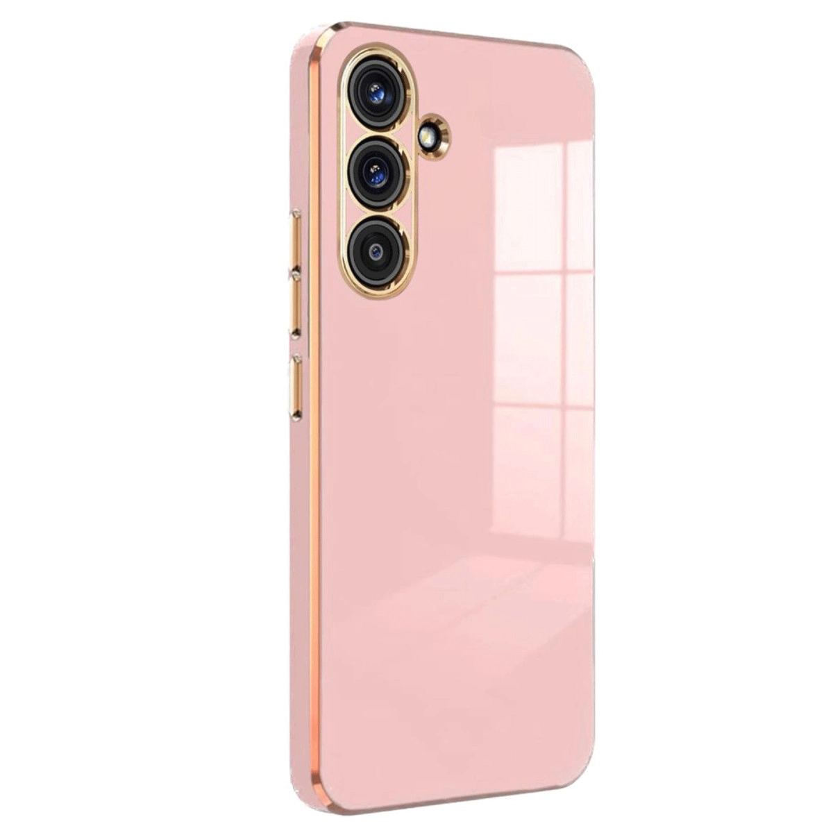 Samsung Galaxy S25 Kılıf Volet Silikon - Pembe