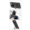 Samsung Galaxy S24 Fe Kılıf Joy Lens Standlı Kapak - Siyah