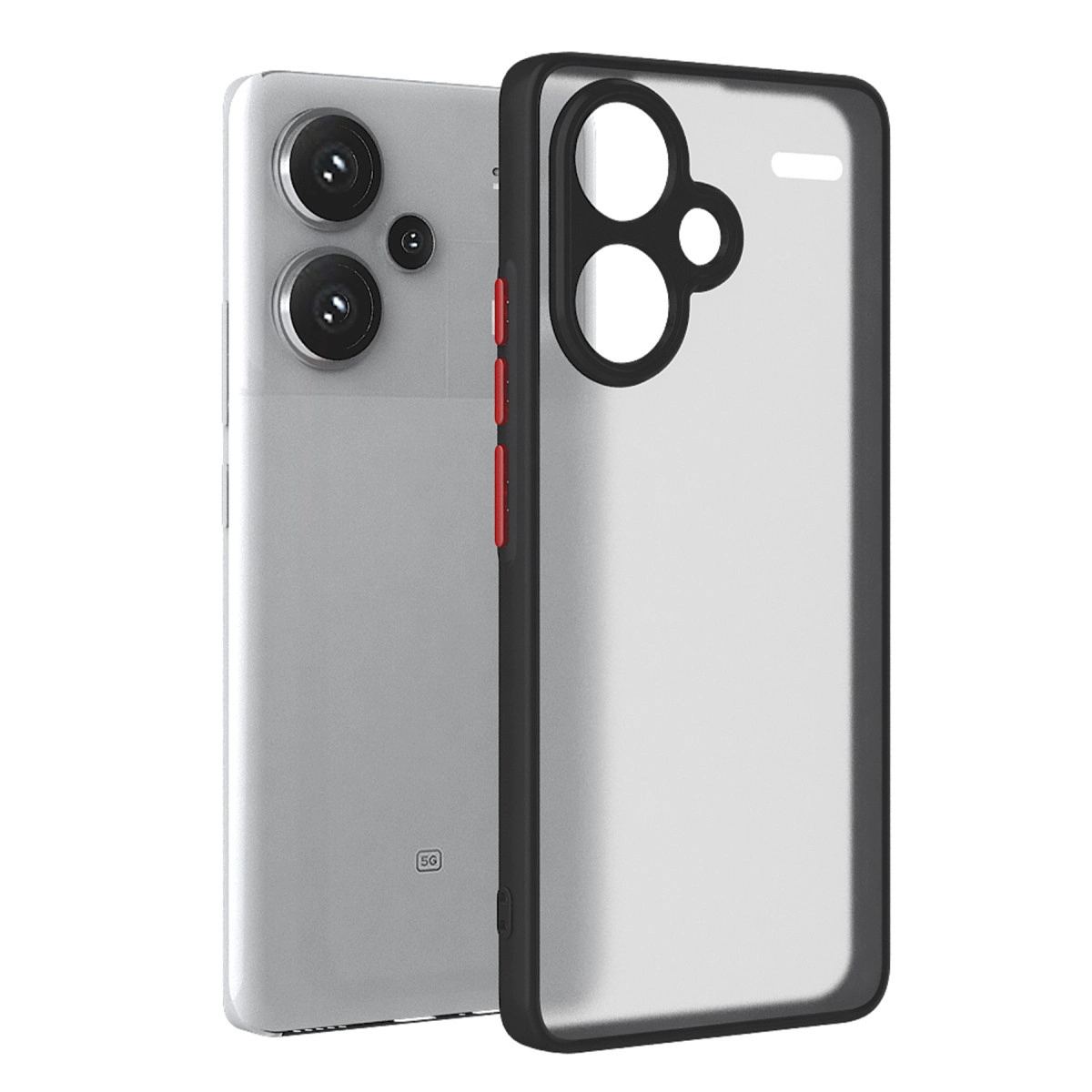 Xiaomi Redmi Note 13 Pro Plus Kılıf Montreal Silikon Kapak - Siyah