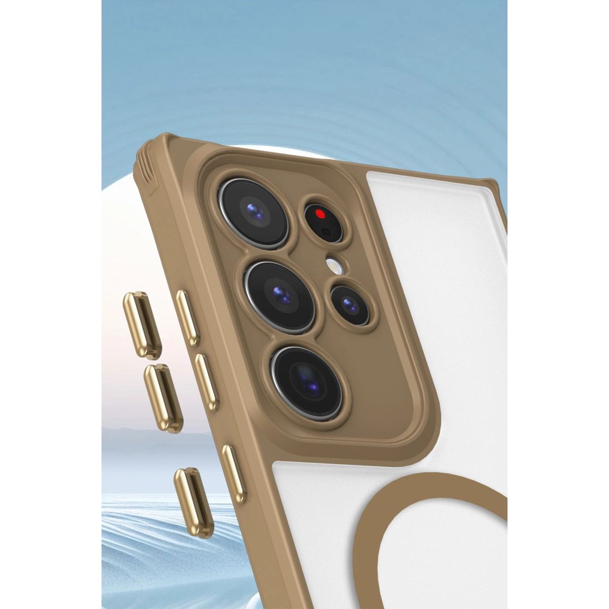 Samsung Galaxy S25 Ultra Kılıf Enka Magsafe Silikon Kılıf - Lacivert