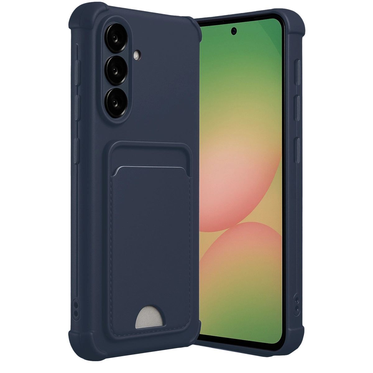 Samsung Galaxy A36 Kılıf Kelvin Kartvizitli Silikon - Lacivert