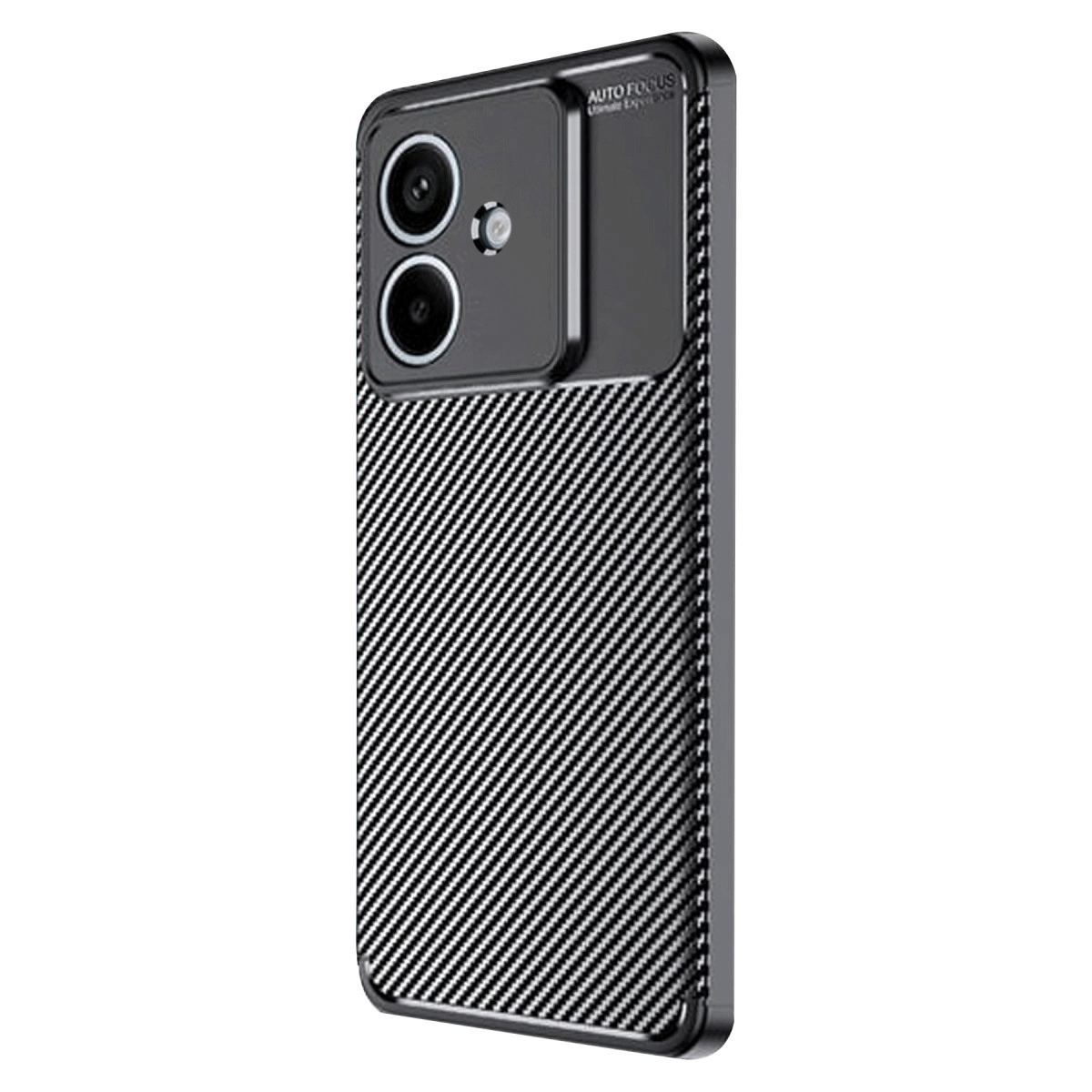 Oppo A3 Kılıf Auto Focus Karbon Kapak - Siyah