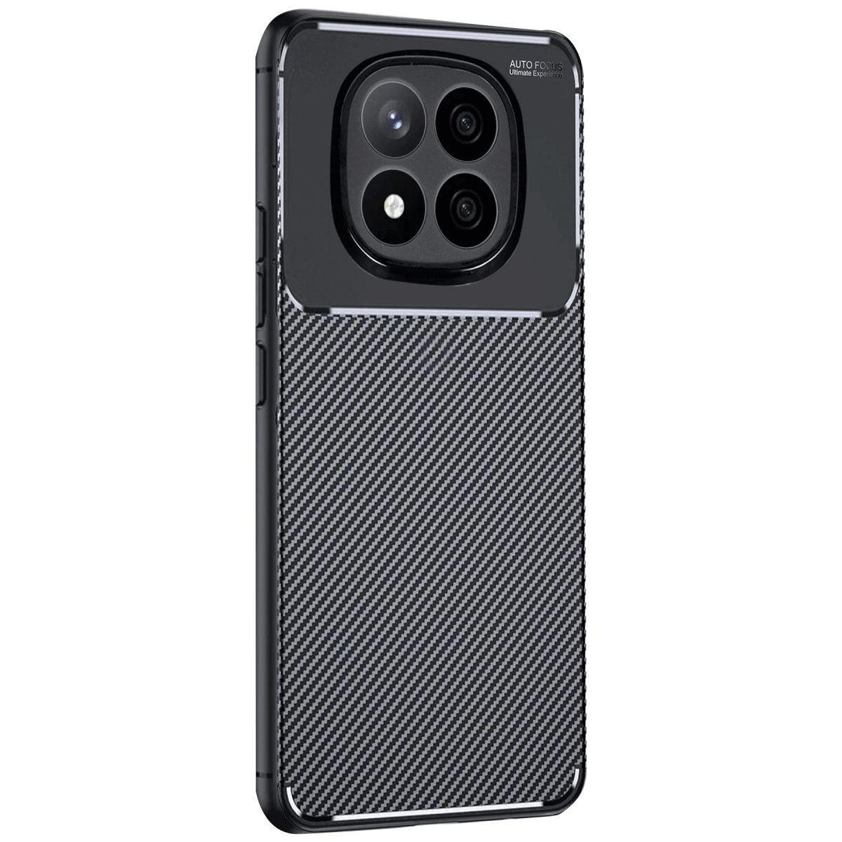 Xiaomi Redmi Note 14 Pro Plus Kılıf Auto Focus Karbon Kapak - Siyah