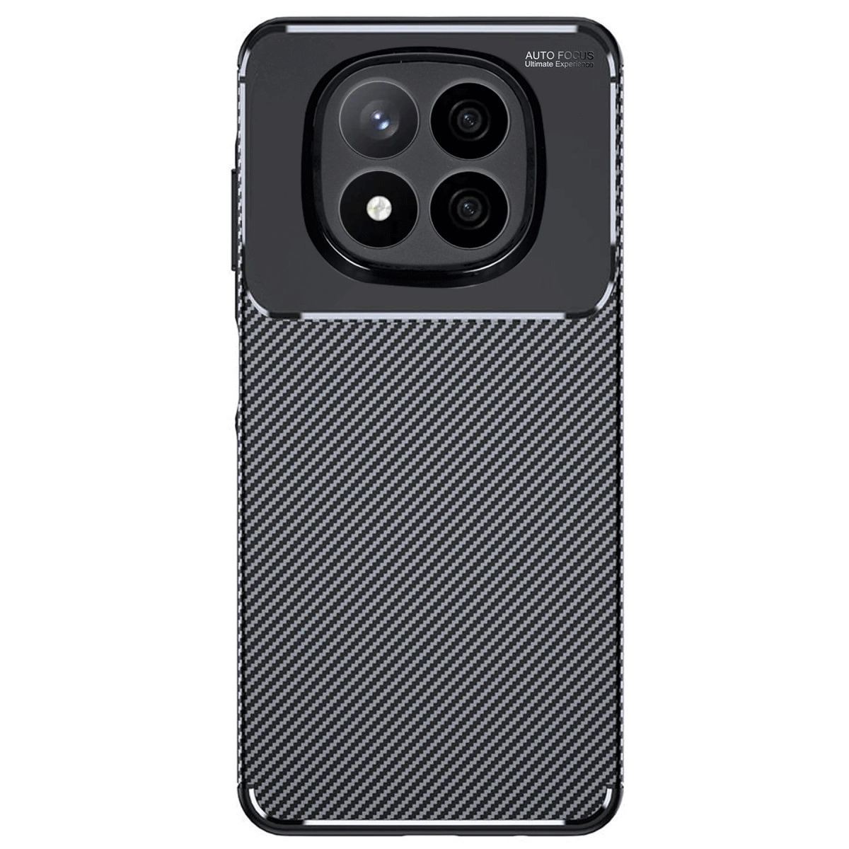 Xiaomi Redmi Note 14 Pro Plus Kılıf Auto Focus Karbon Kapak - Siyah