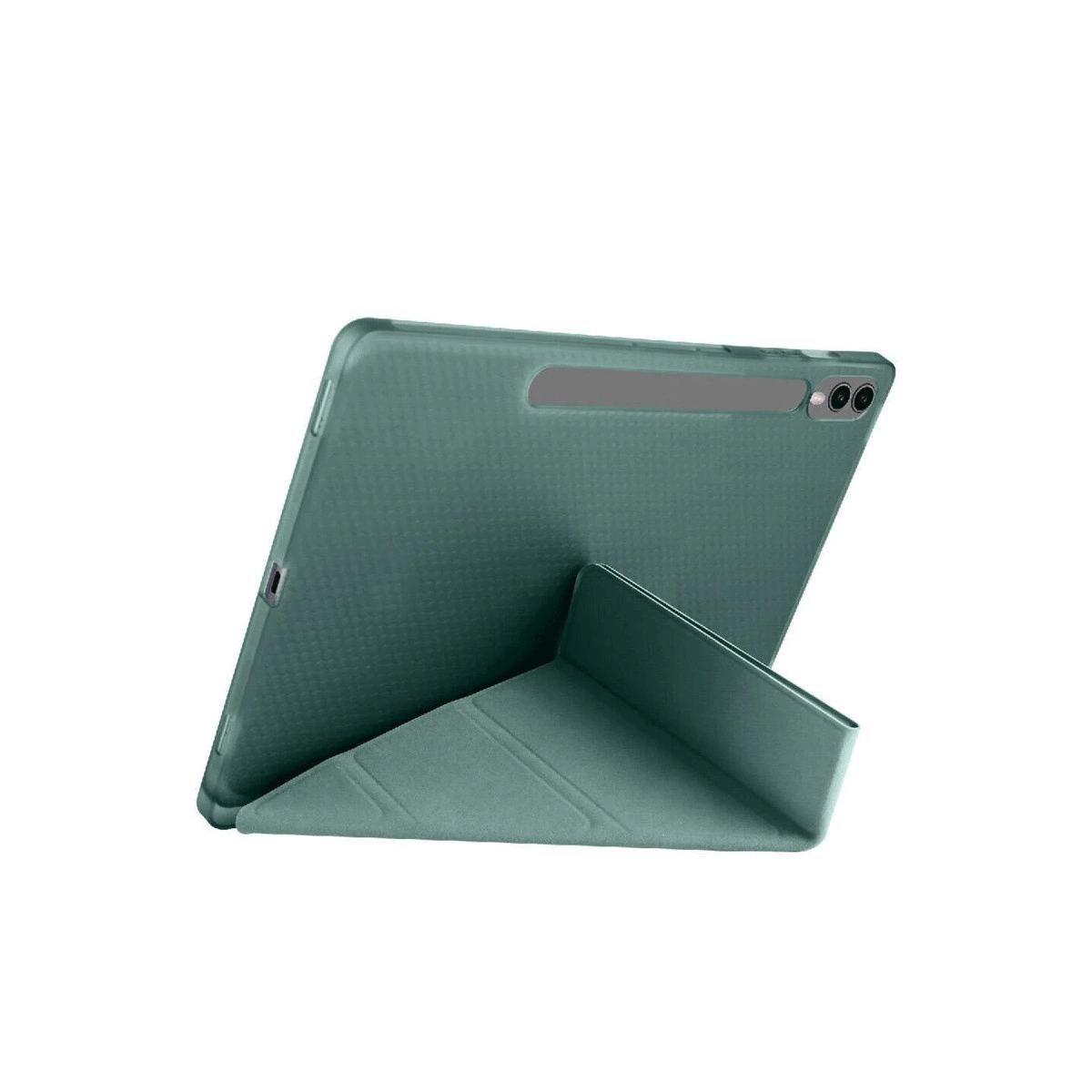 Samsung Galaxy X510 Tab S9 Fe 11 Kılıf Kalemlikli Mars Tablet Kılıfı - Koyu Yeşil