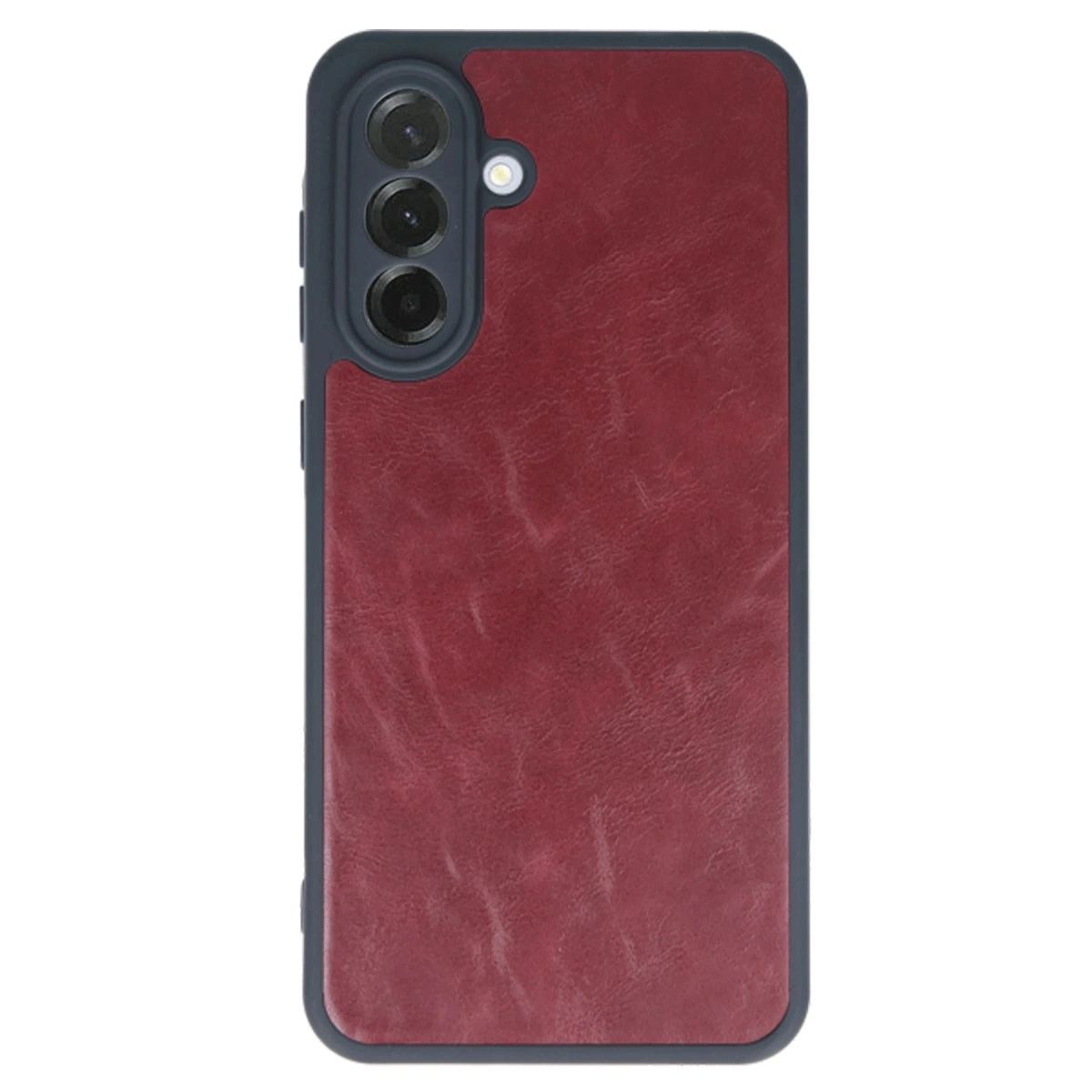 Samsung Galaxy A15 4g Kılıf Aras Deri Kapak - Bordo