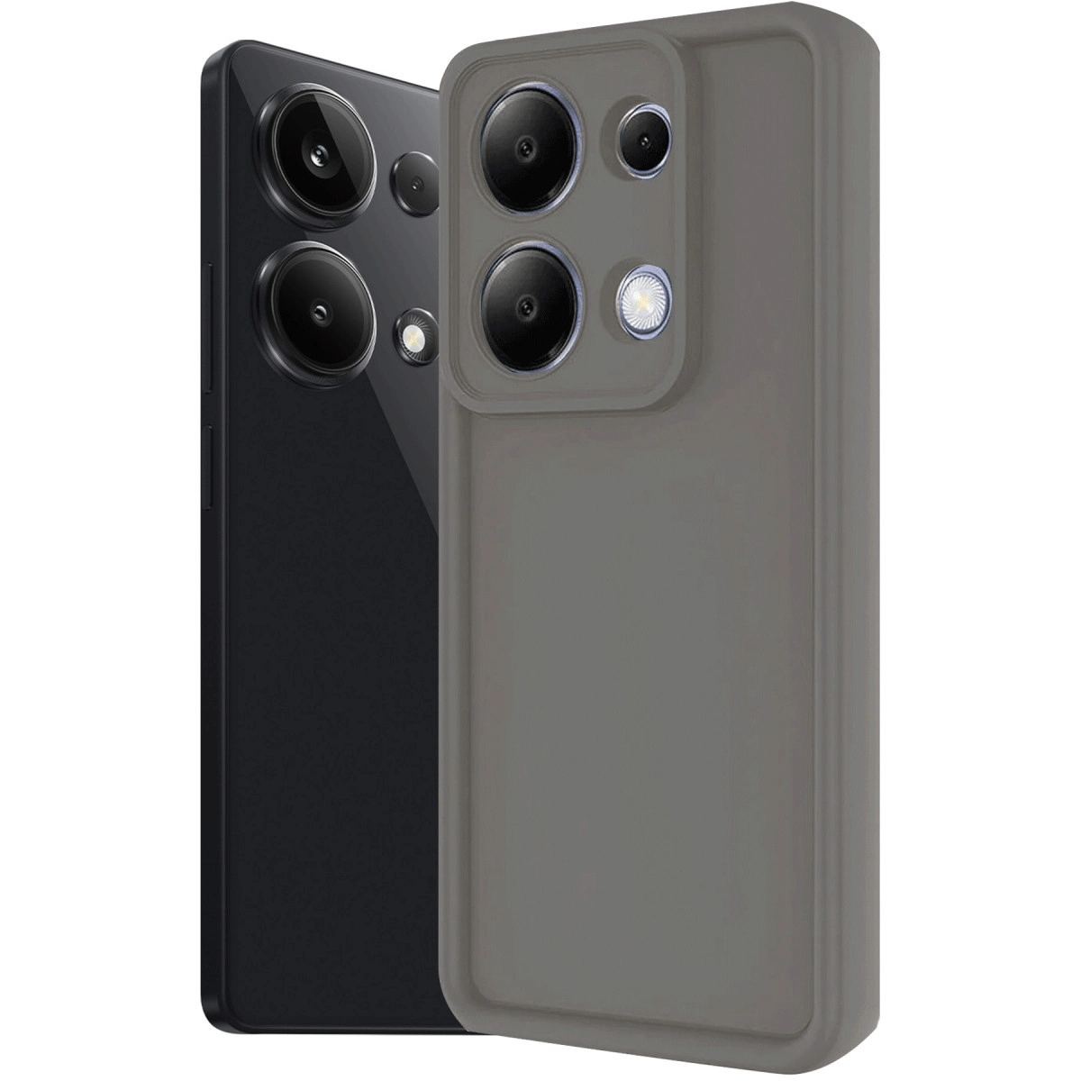 Xiaomi Redmi Note 13 Pro 4g Kılıf Viera Silikon - Gri