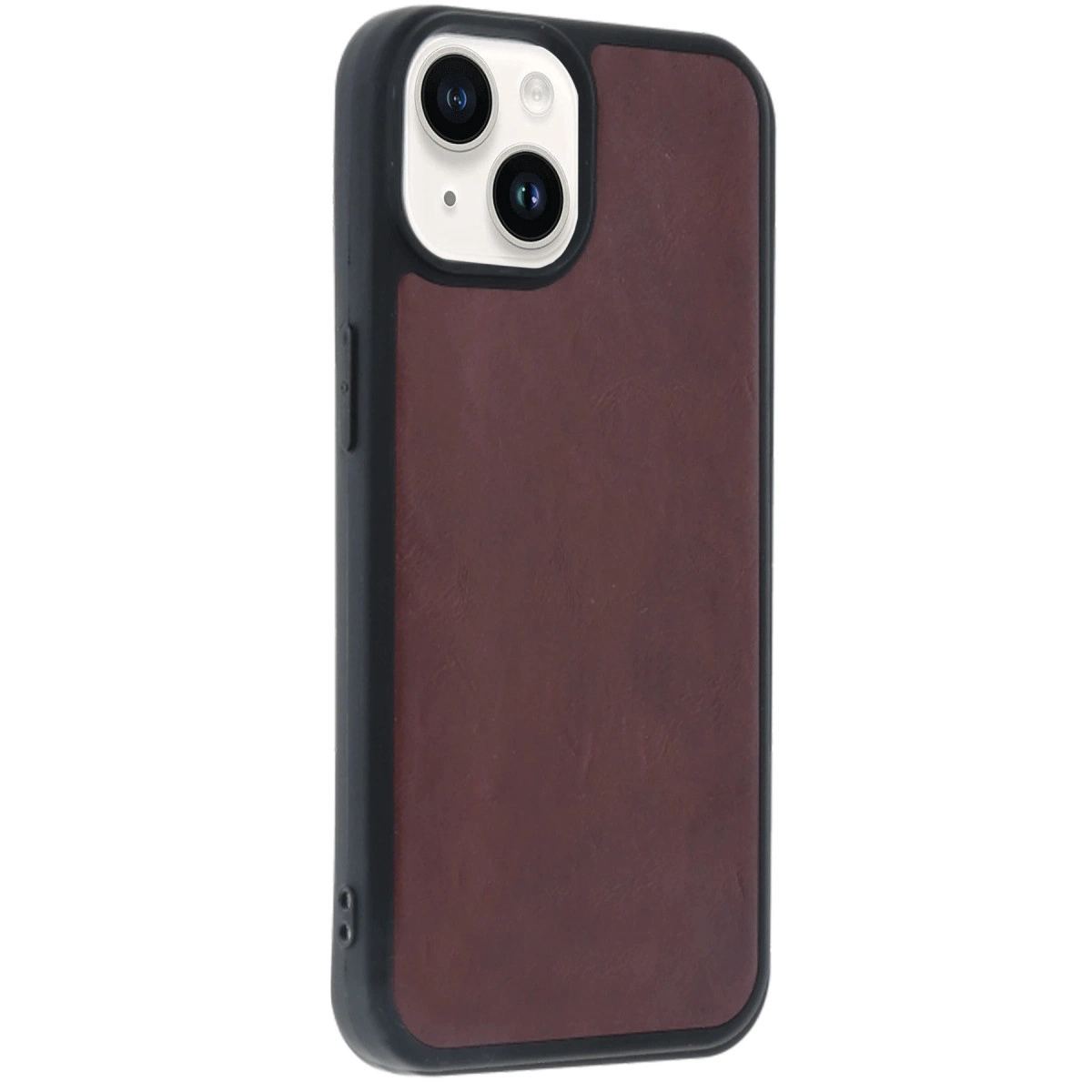 Apple İphone 15 Kılıf Aras Deri Kapak - Bordo