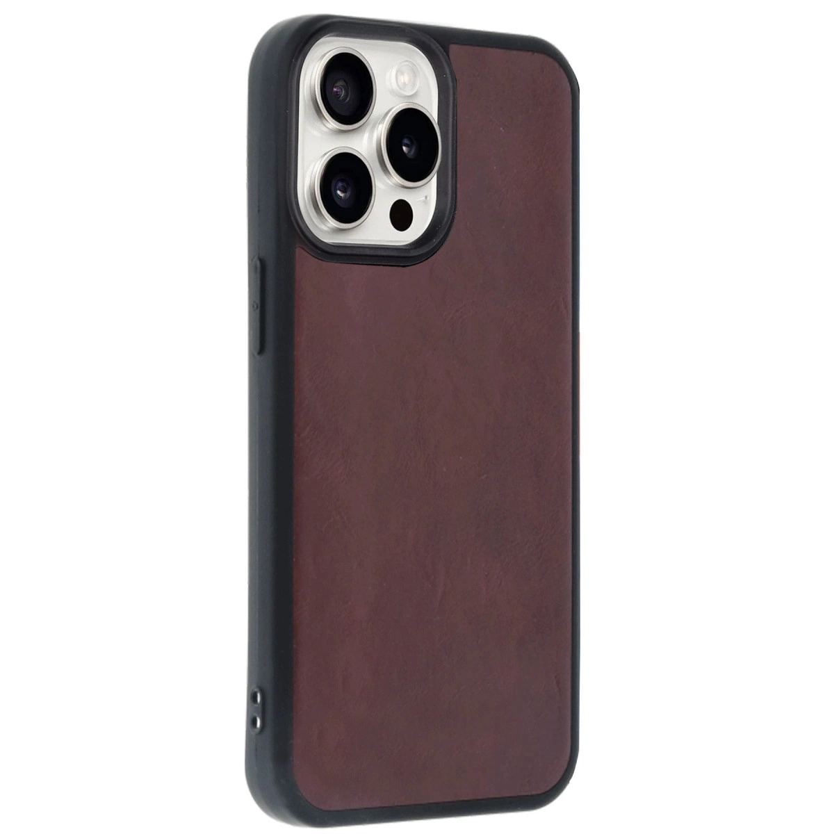 Apple İphone 14 Pro Max Kılıf Aras Deri Kapak - Bordo