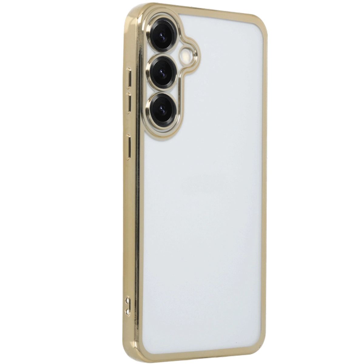 Samsung Galaxy S25 Plus Kılıf Razer Lensli Silikon - Gold