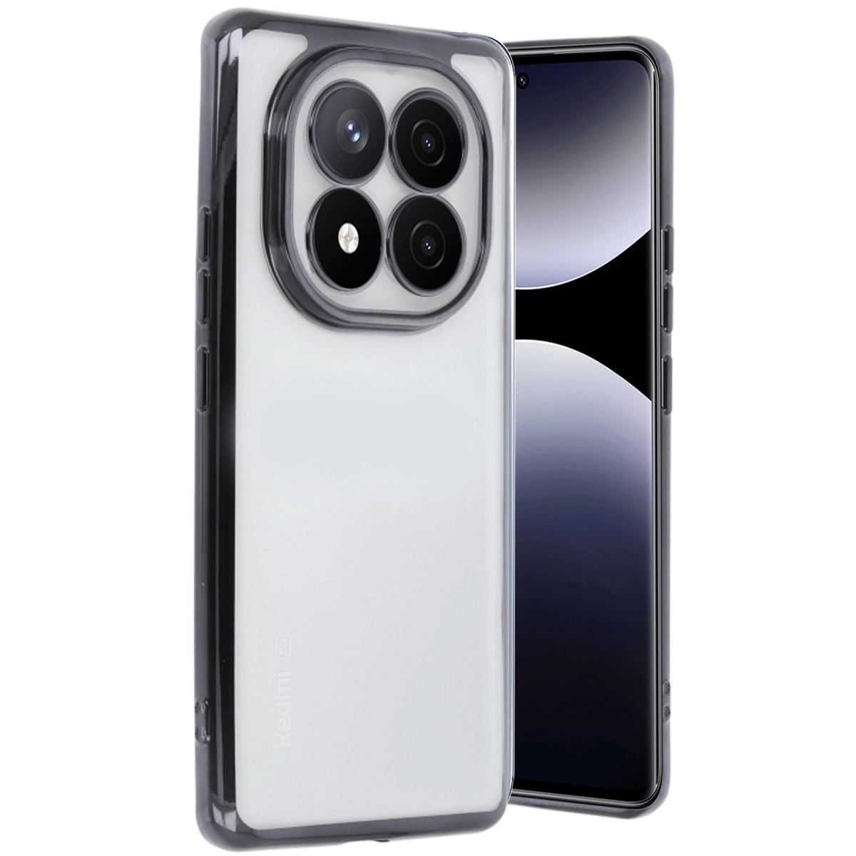 Xiaomi Redmi Note 14 Pro 5g Kılıf Razer Lensli Silikon - Siyah