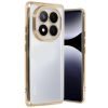 Xiaomi Redmi Note 14 Pro 4g Kılıf Razer Lensli Silikon - Gold