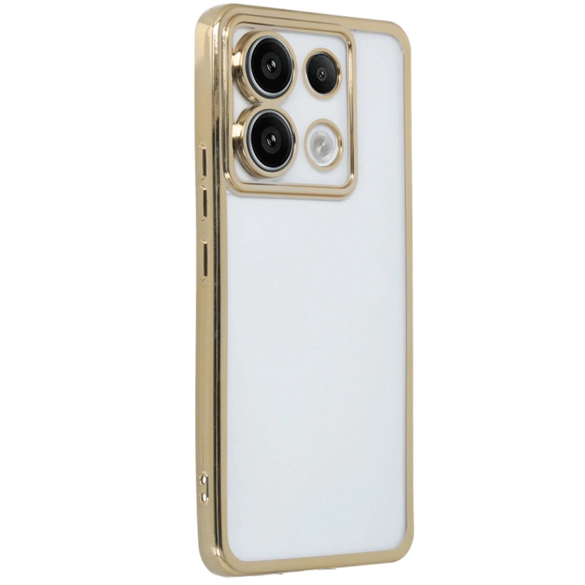 Xiaomi Redmi Note 13 Pro 5g Kılıf Razer Lensli Silikon - Gold