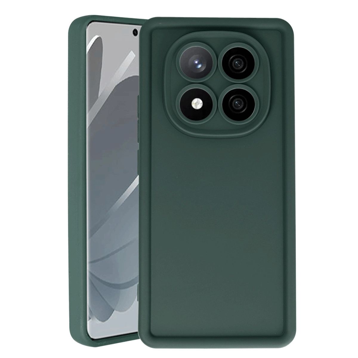 Xiaomi Redmi Note 14 Pro 4g Kılıf Viera Silikon - Koyu Yeşil