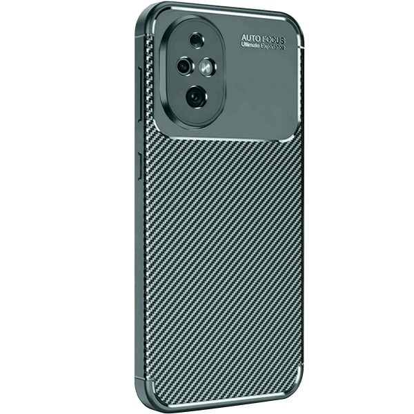 Honor 200 Kılıf Auto Focus Karbon Kapak - Koyu Yeşil