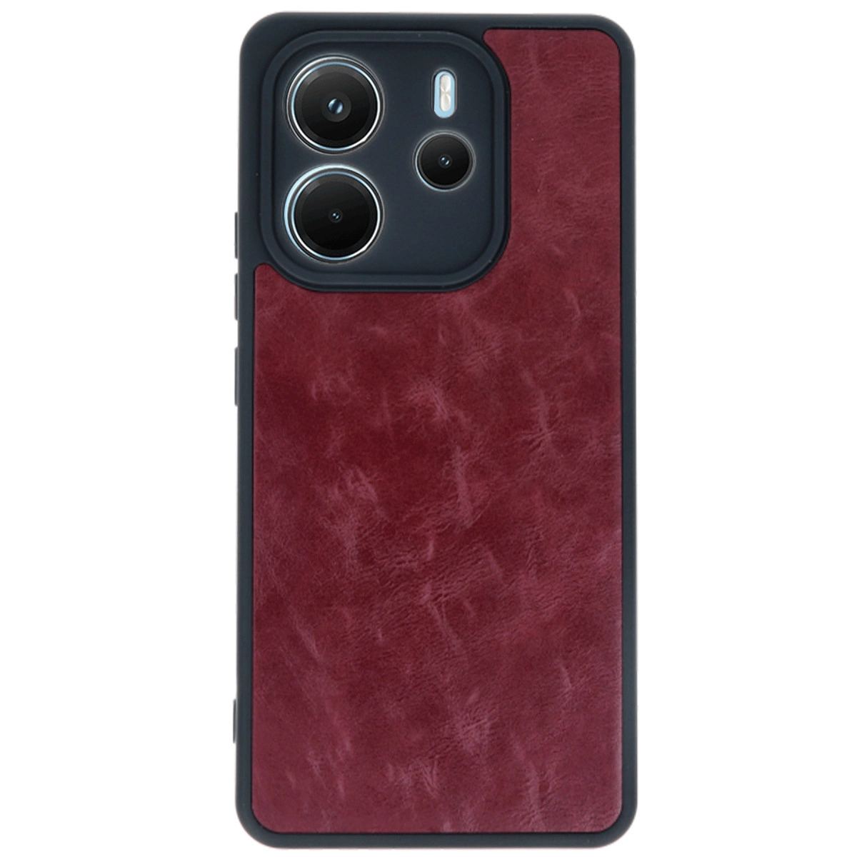 Xiaomi Redmi Note 14 4g Kılıf Aras Deri Kapak - Bordo