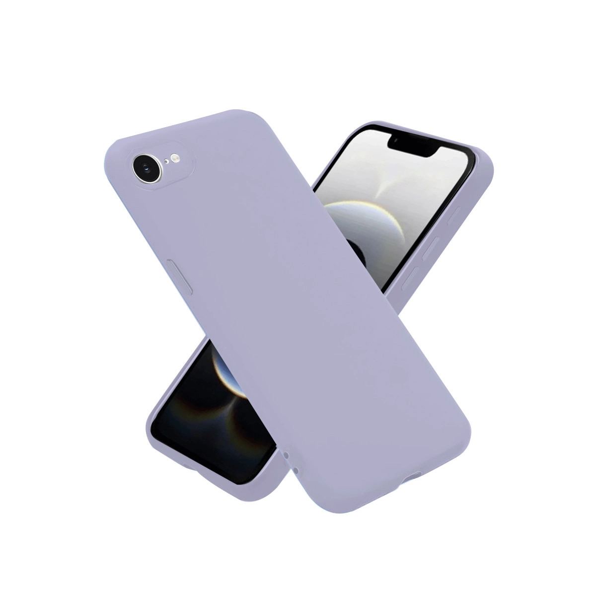Apple İphone 16e Kılıf Nano İçi Kadife Silikon - Lila