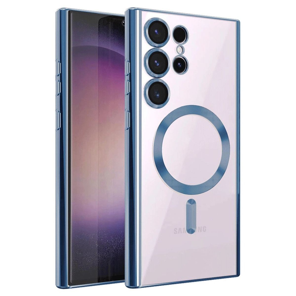 Samsung Galaxy S25 Ultra Kılıf Kross Magneticsafe Kapak - Sierra Blue