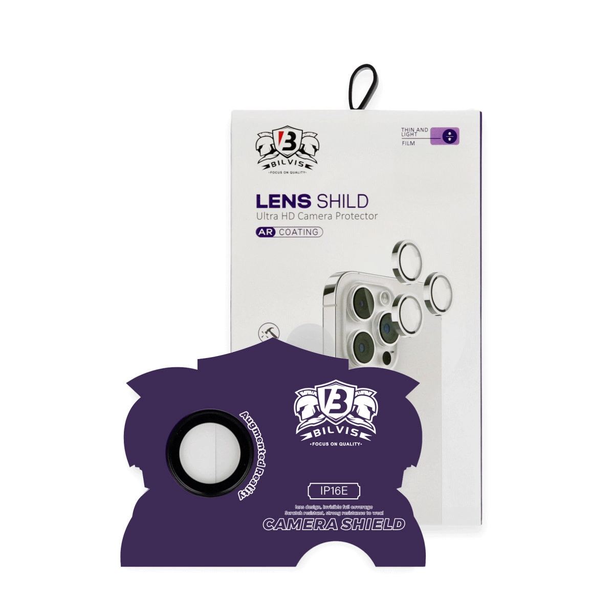 Apple İphone 16e Bilvis Titan Kamera Lens - Siyah