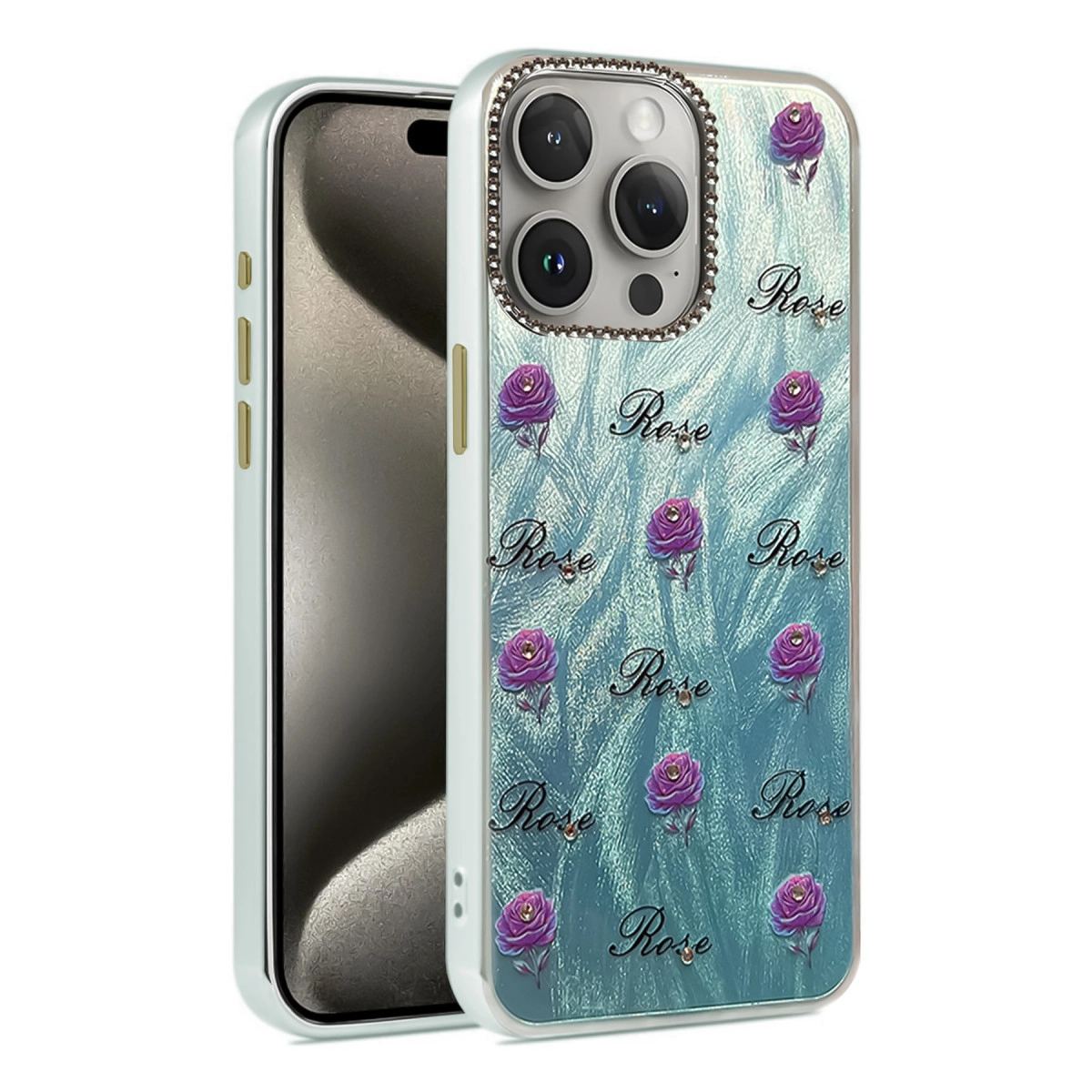Apple İphone 15 Pro Max Kılıf Blade Aynalı Desenli Kapak - Desen 9