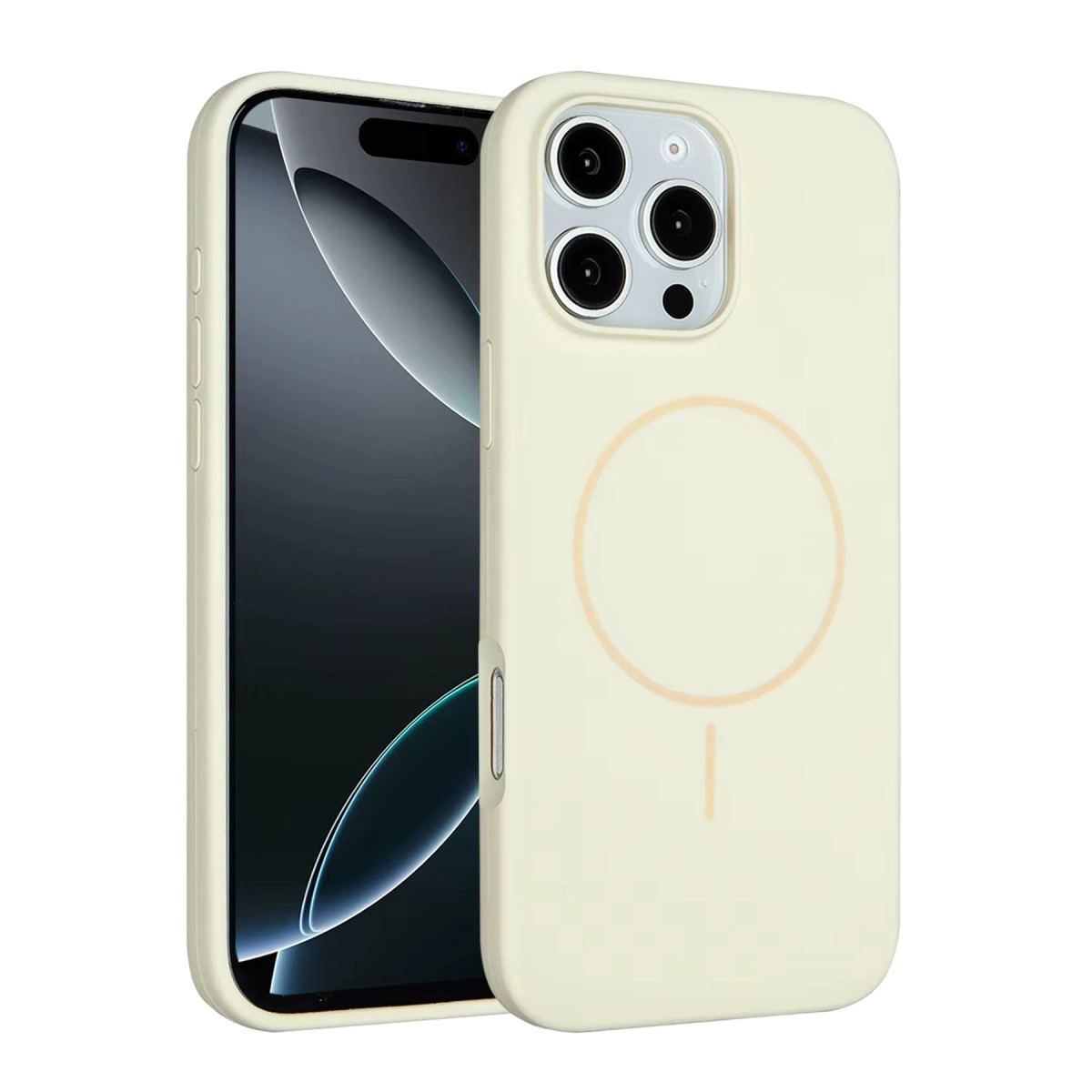 Joko Apple İphone 16 Pro Kılıf Jully Magsafe Kapak - Bej