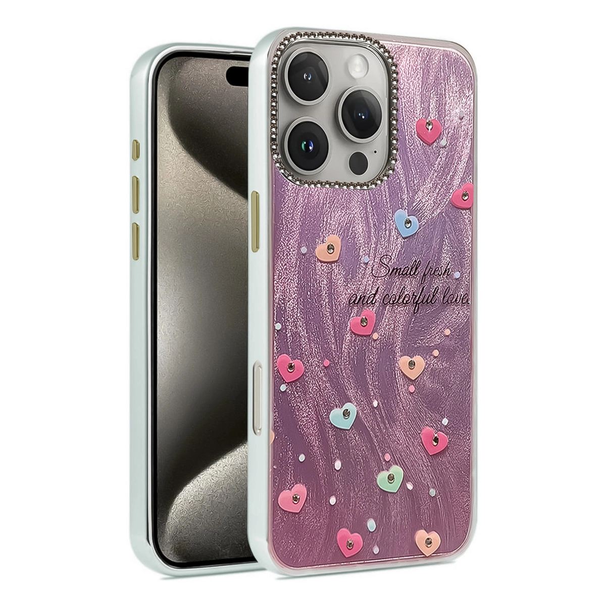 Apple İphone 16 Pro Kılıf Blade Aynalı Desenli Kapak - Desen 8