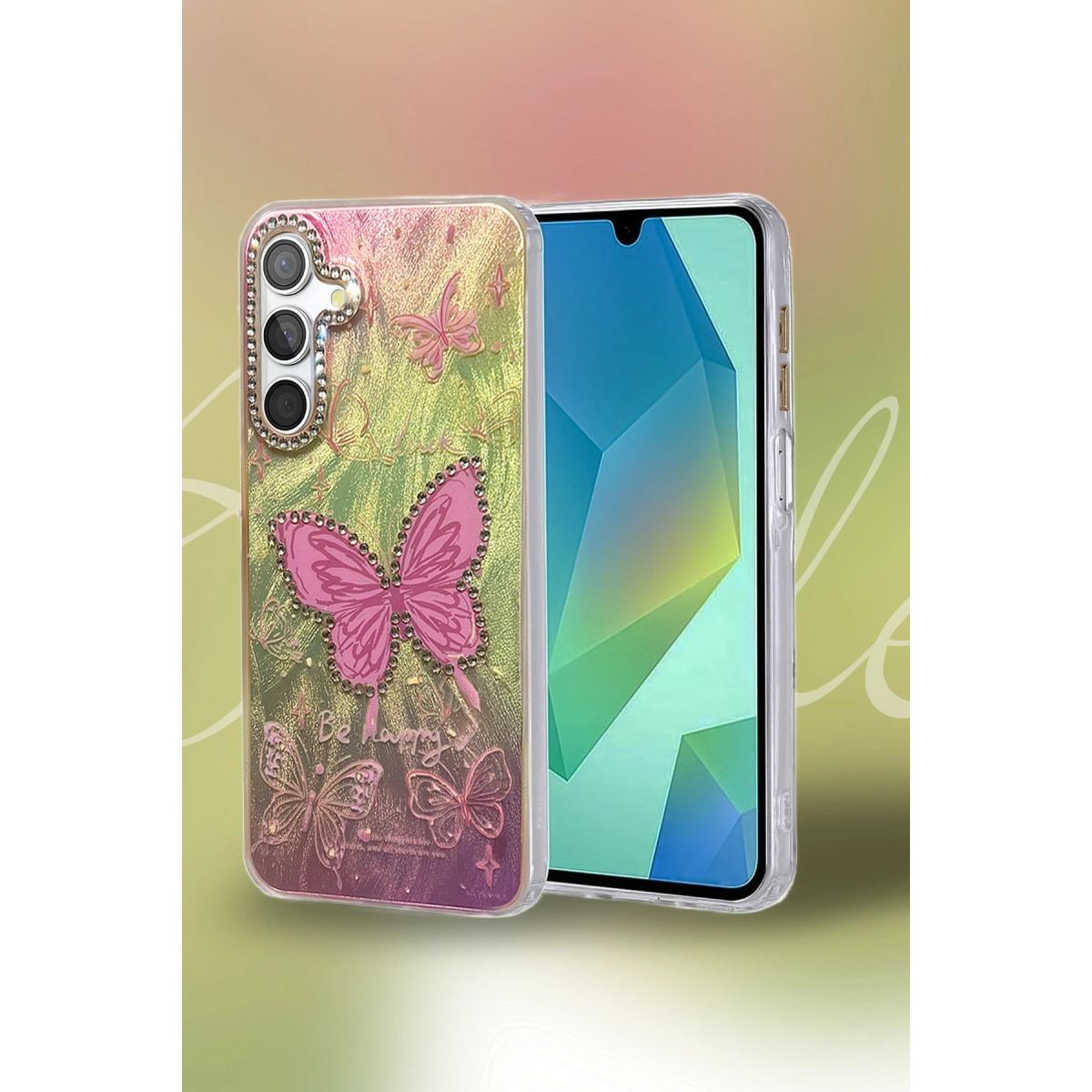 Samsung Galaxy S25 Kılıf Blade Aynalı Desenli Kapak - Desen 2