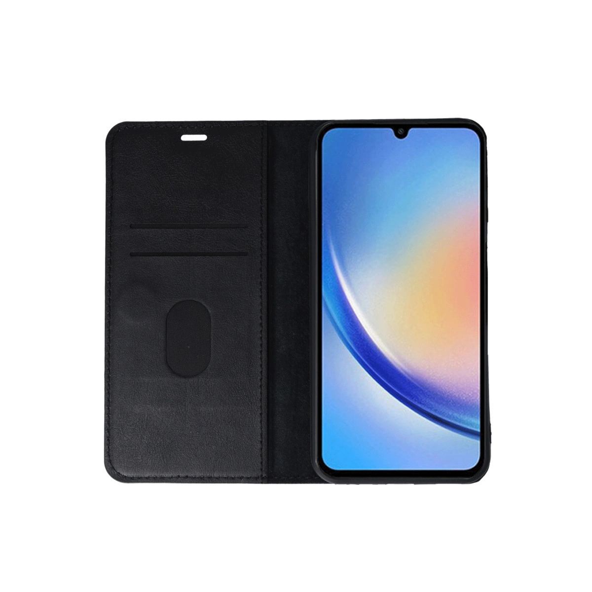 Samsung Galaxy A24 4g Kılıf Trend S Plus Kapaklı Kılıf - Siyah