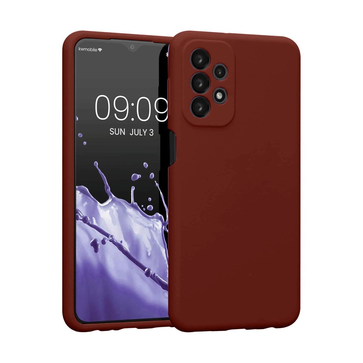 Samsung Galaxy A23 4g Kılıf First Silikon - Bordo