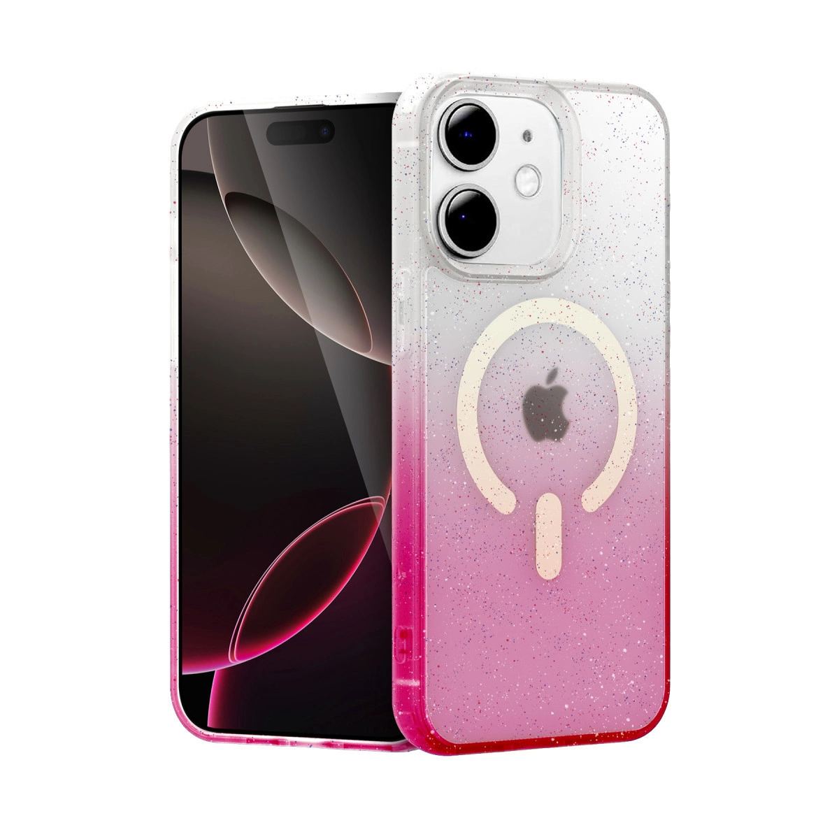 Apple İphone 11 Pummel Shiny Magsafe Kapak - Pembe