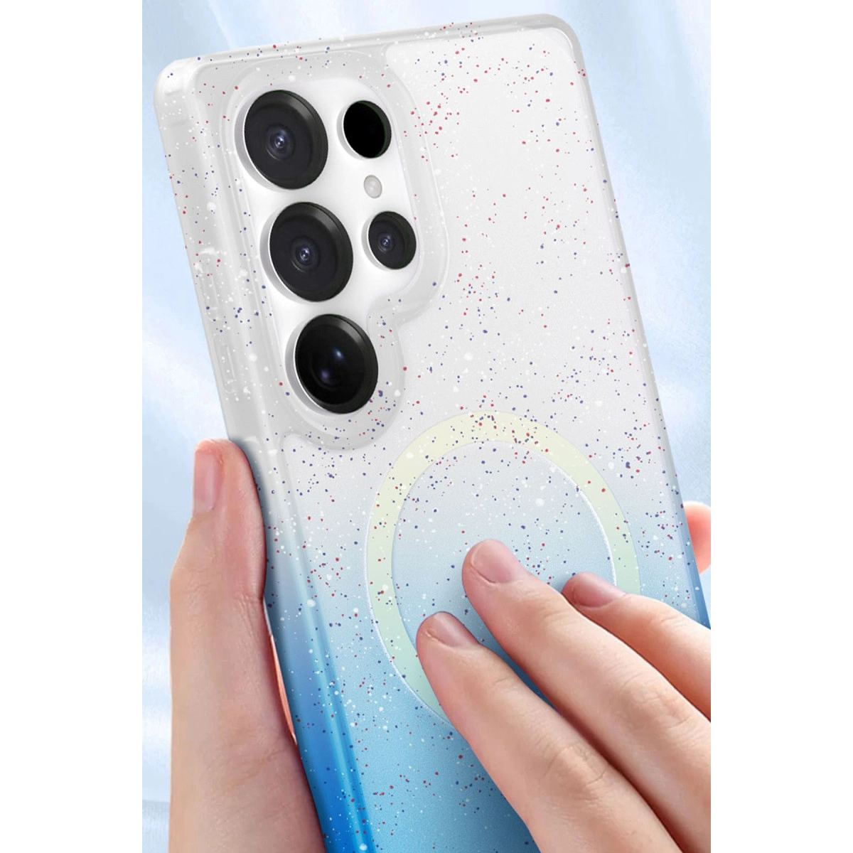 Samsung Galaxy S24 Ultra Pummel Shiny Magsafe Kapak - Siyah