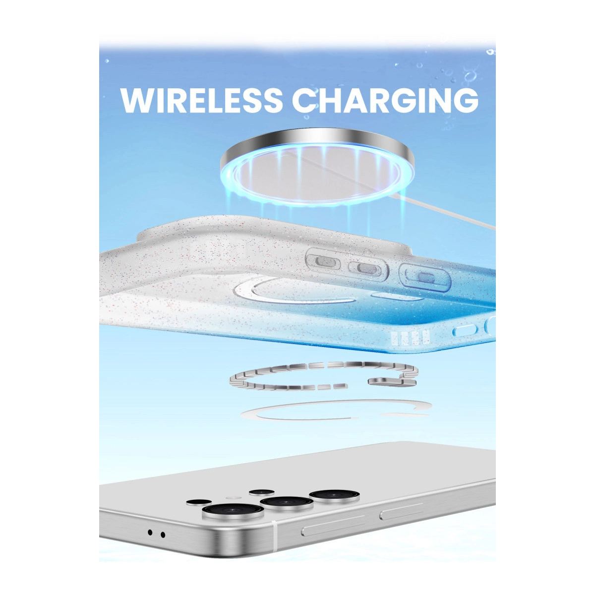Samsung Galaxy S25 Pummel Shiny Magsafe Kapak - Siyah