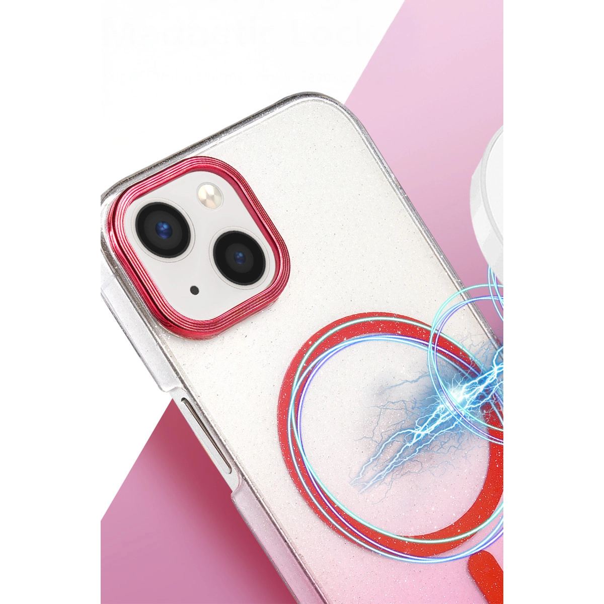 Apple İphone 15 Plus Glossy Magsafe Kapak - Mavi