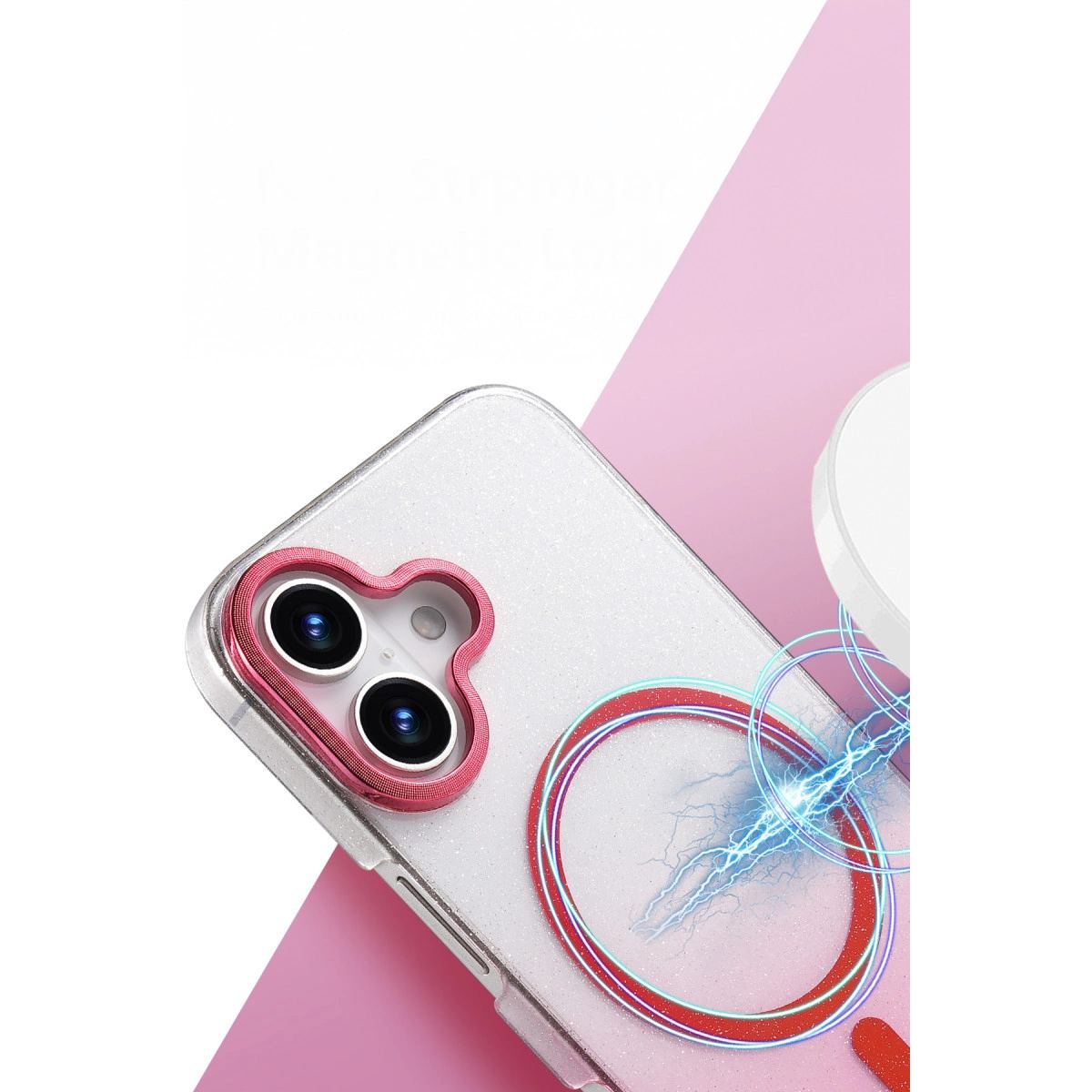 Apple İphone 16 Plus Glossy Magsafe Kapak - Mor