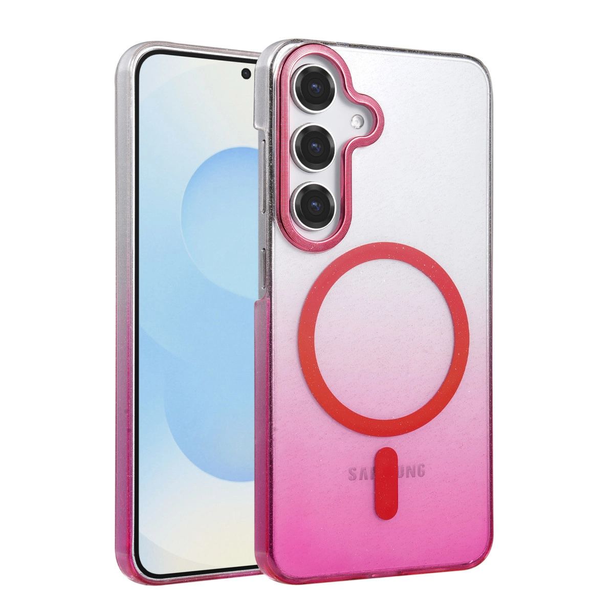 Samsung Galaxy S23 Fe Glossy Magsafe Kapak - Pembe