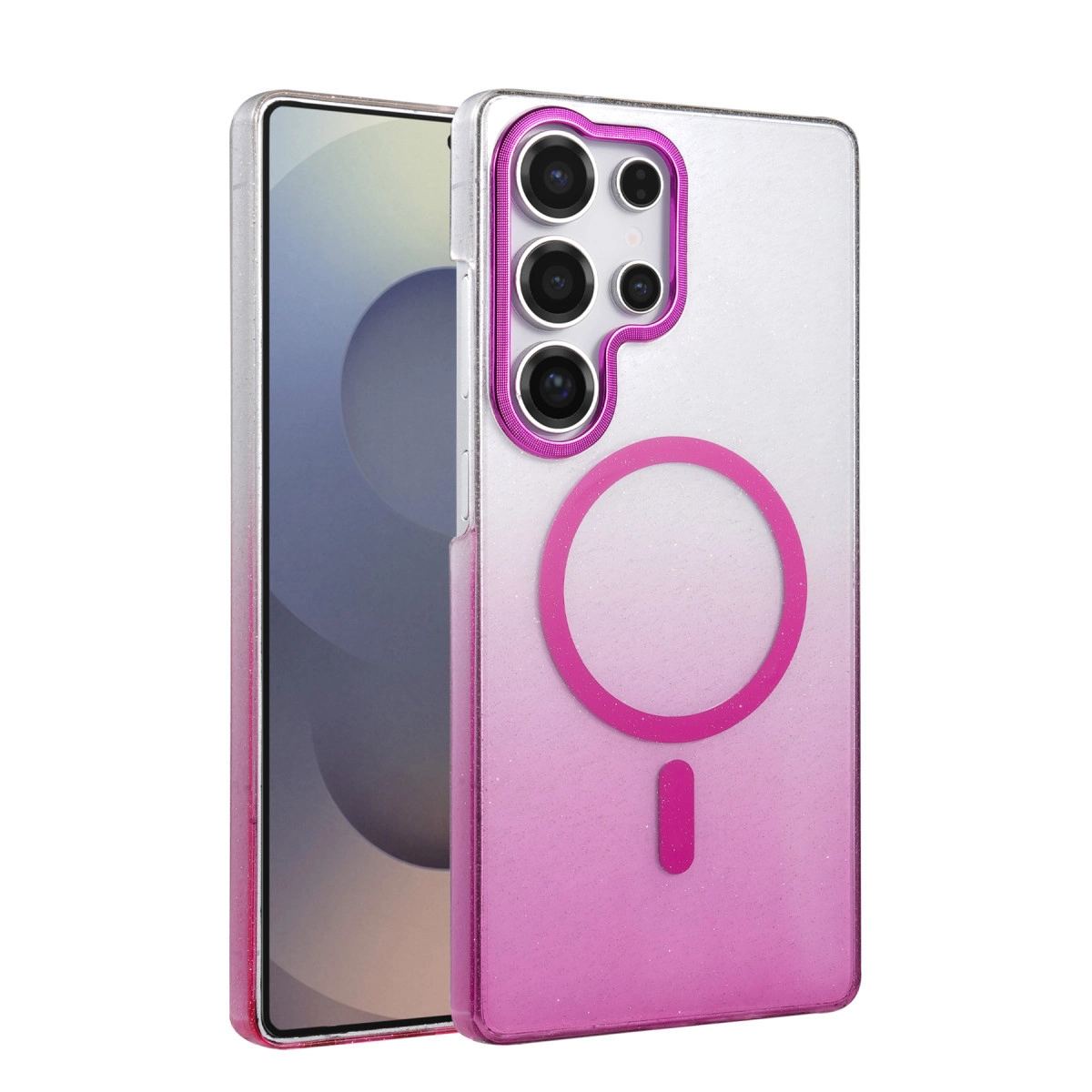 Samsung Galaxy S25 Ultra Glossy Magsafe Kapak - Mor