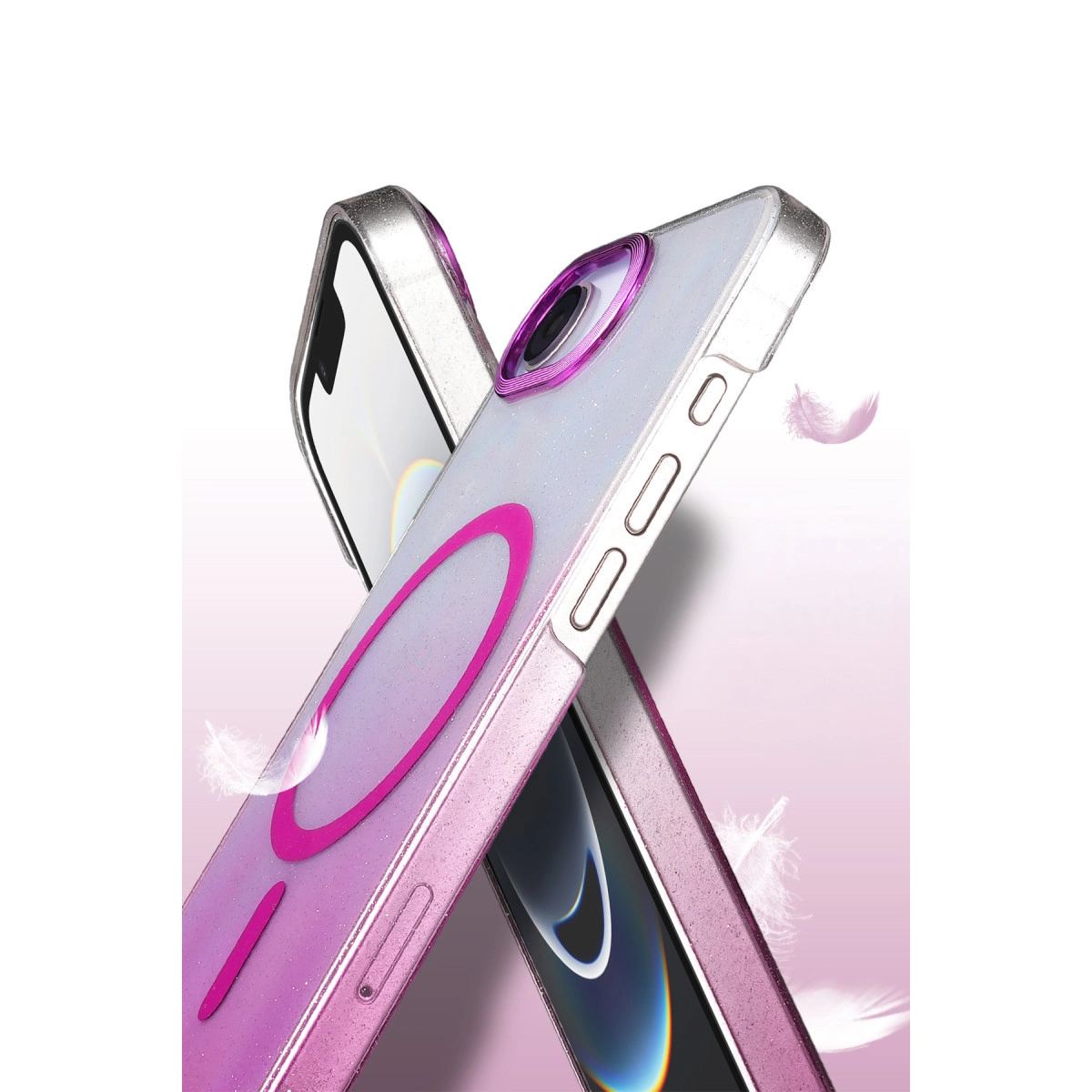 Apple İphone 16e Glossy Magsafe Kapak - Mavi