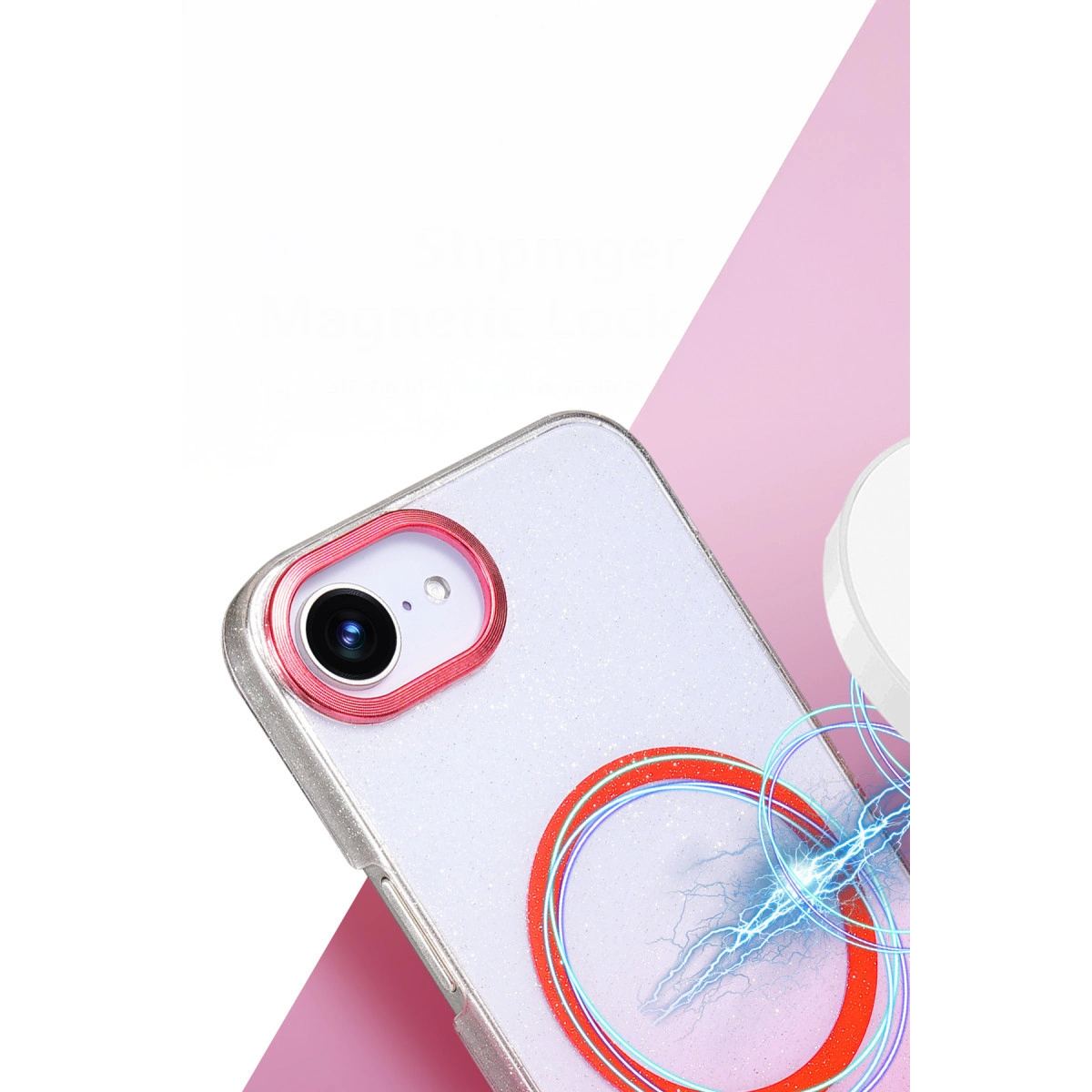 Apple İphone 16e Glossy Magsafe Kapak - Siyah