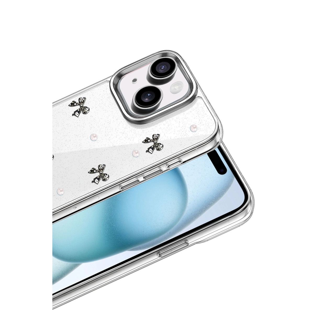 Apple İphone 14 Fiyonk Desenli Kapak - Desen 8