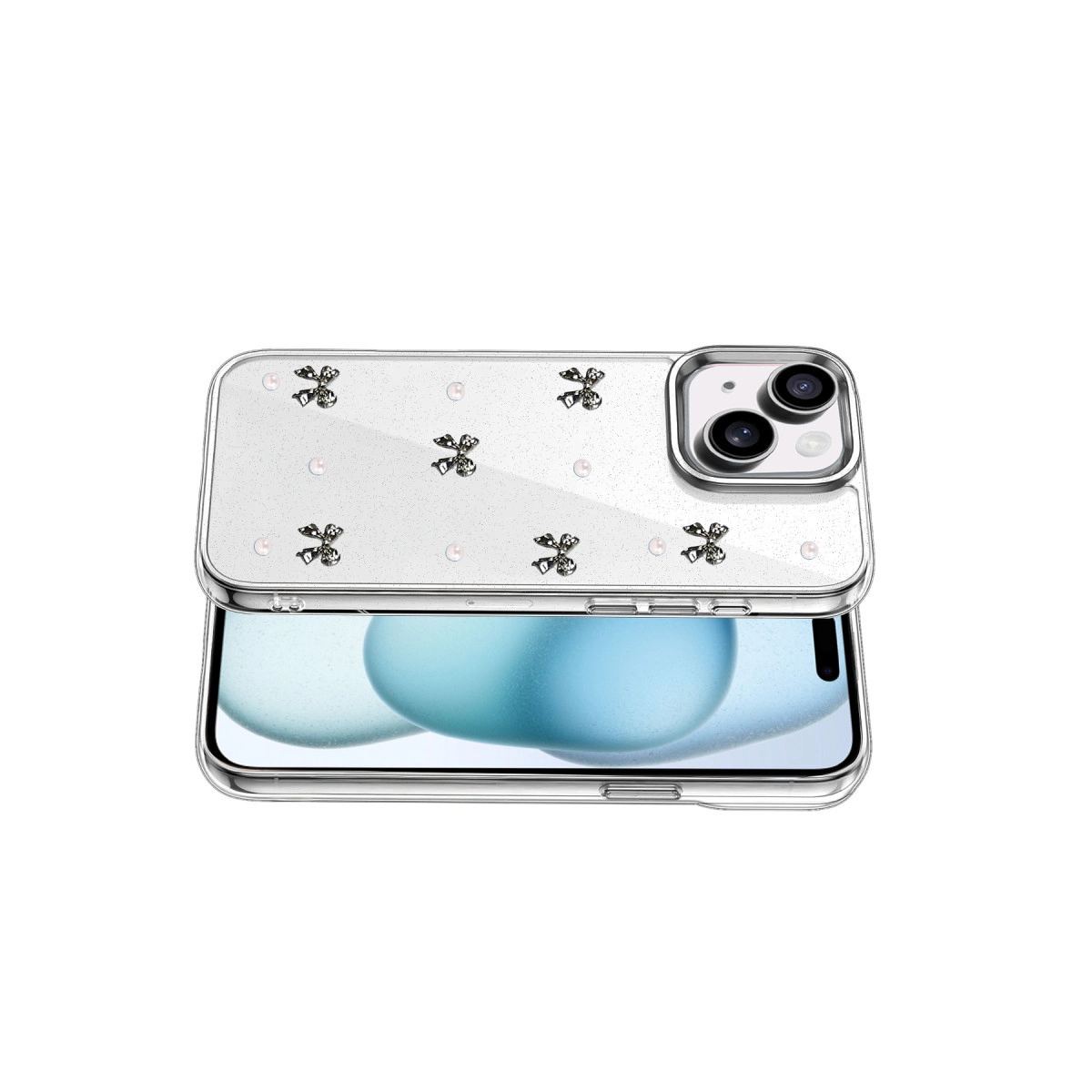 Apple İphone 14 Fiyonk Desenli Kapak - Desen 8
